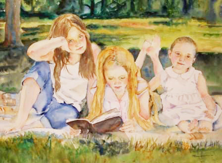 Custom Watercolor Family Portrait