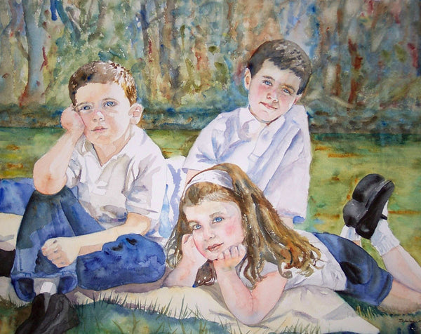 Custom Watercolor Family Portrait