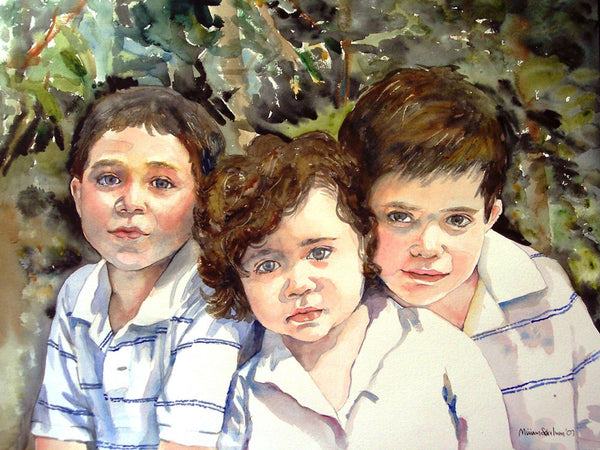 Custom Watercolor Family Portrait