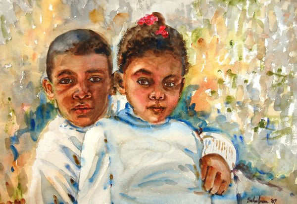 Custom Watercolor Family Portrait