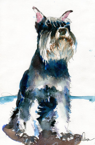 Custom Watercolor Dog Portrait