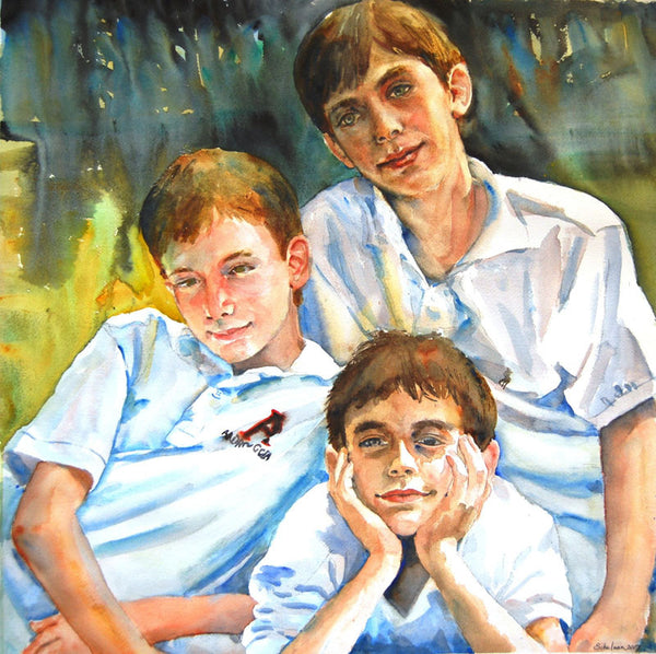 Custom Watercolor Family Portrait