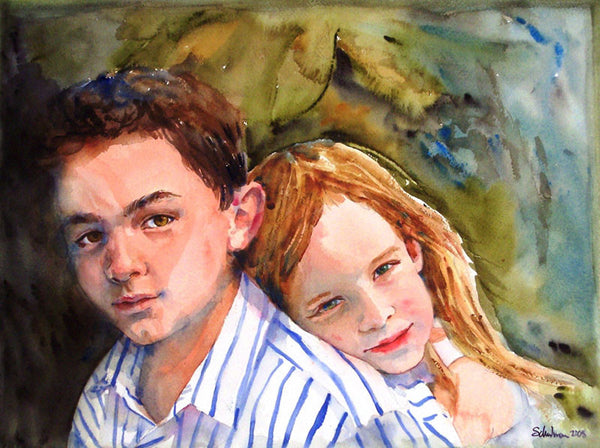 Custom Watercolor Family Portrait