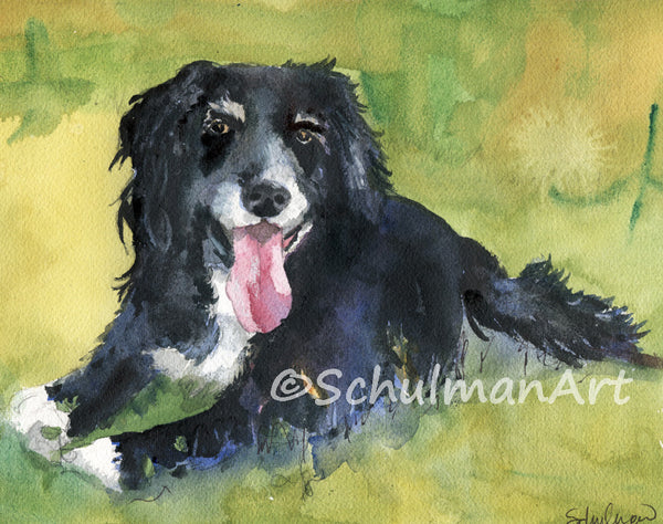 Custom Watercolor Dog Portrait