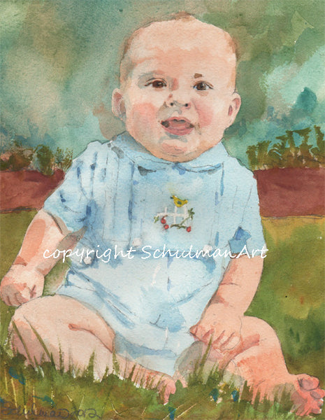 Custom Watercolor Family Portrait