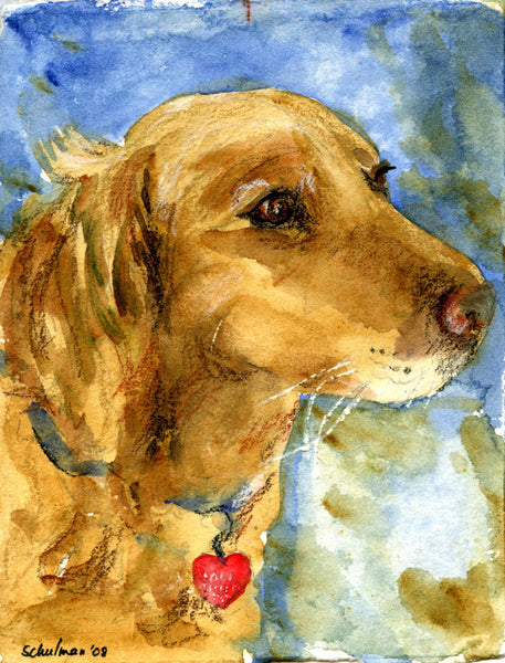 Custom Watercolor Dog Portrait