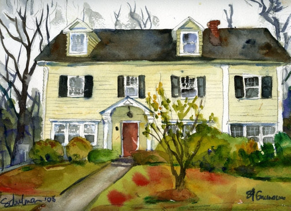 Custom Watercolor House Portrait