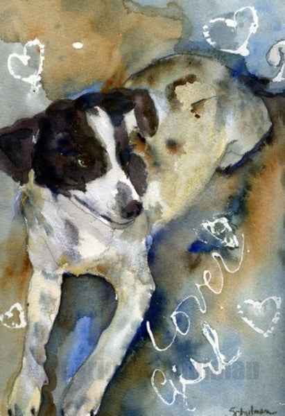 Custom Watercolor Dog Portrait
