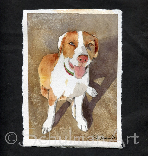 Custom Watercolor Dog Portrait