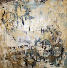 Hope Eternal I and II | Original Abstract Art on Canvas | 3x3' 36x36" big art | 6 feet as set of two (2)