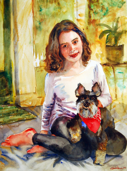 Custom Watercolor Family Portrait