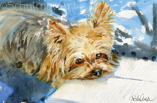 Custom Watercolor Dog Portrait