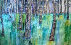 See the Forest Through the Music, Original Mixed Media Art